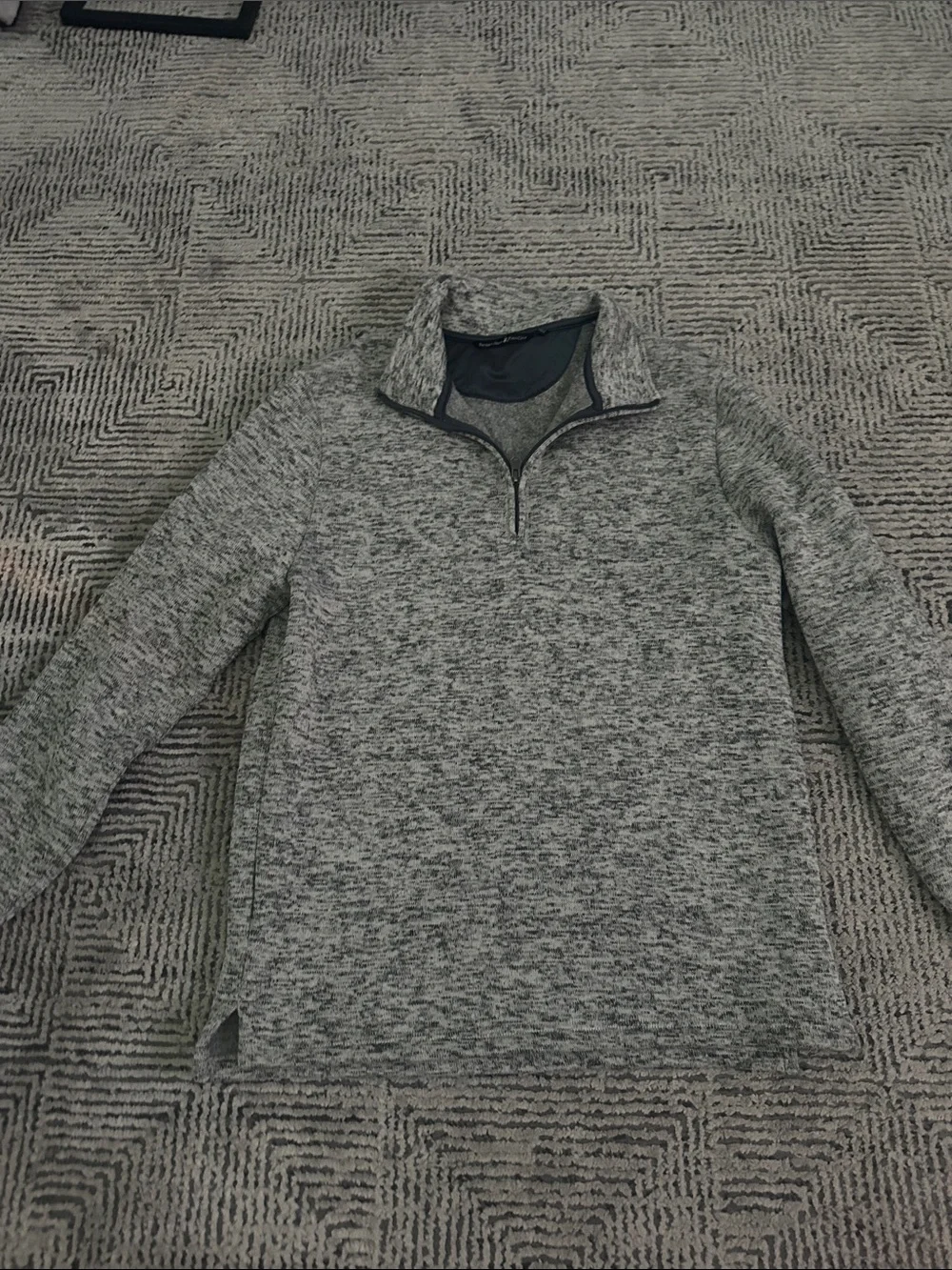 Beverly Hills Polo Club Men’s Gray Heathered Half-Zip Sweater